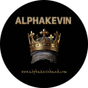AlphaKevin Sticker schwarz 9,5 cm (5 Stück)