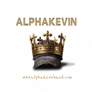 AlphaKevin Sticker weiß 9,5 cm (5 Stück)